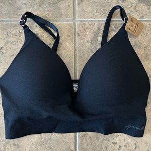 PINK Victoria’s Secret Black Push Up Bra / Bralette NWT